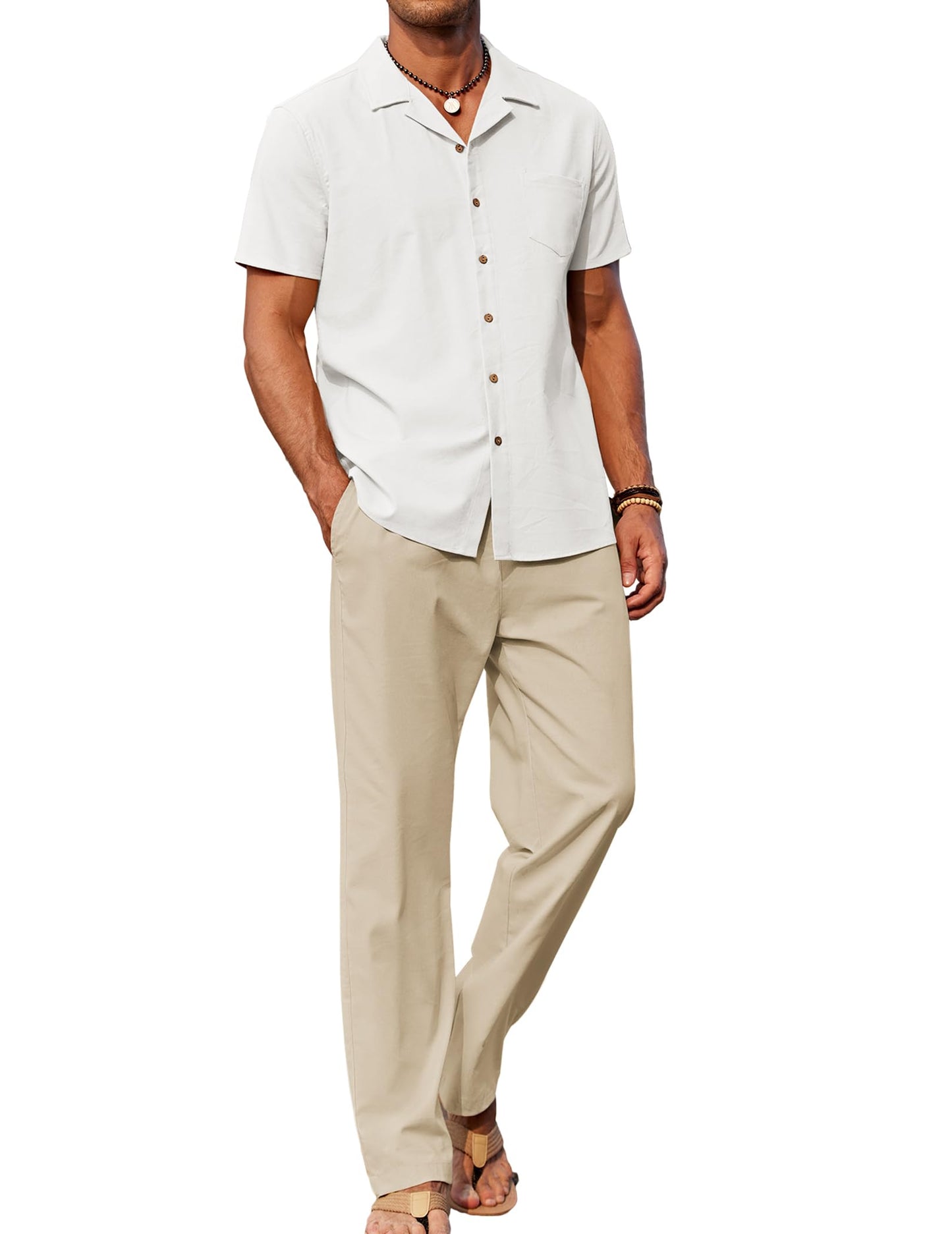 COOFANDY Men's Ilya Casual Sets Beach Outfits 2 Piece