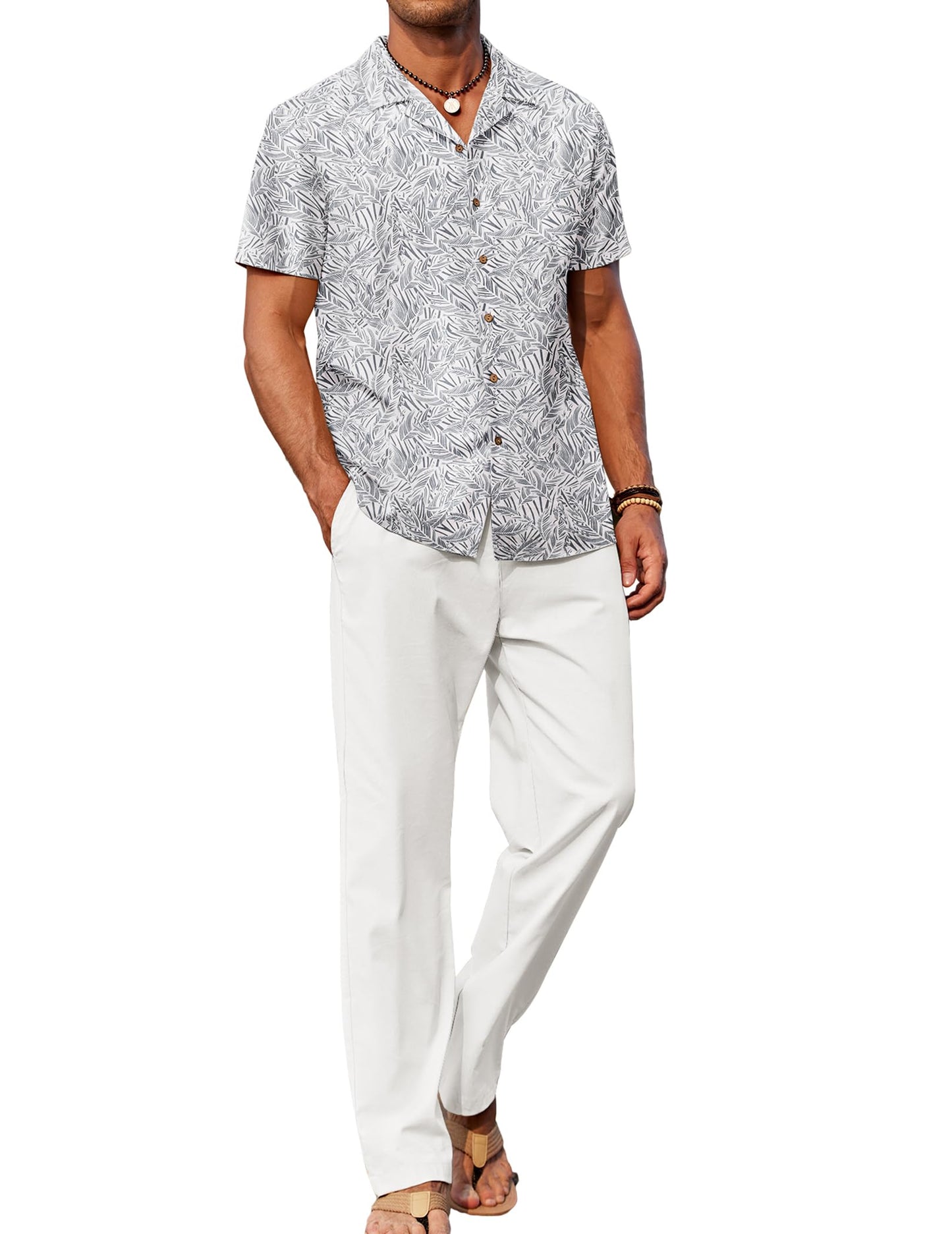 COOFANDY Men's Ilya Casual Sets Beach Outfits 2 Piece