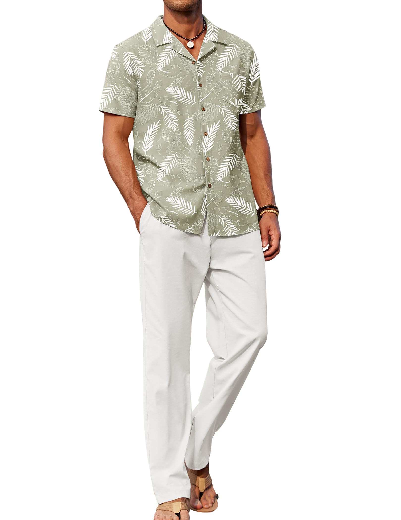 COOFANDY Men's Ilya Casual Sets Beach Outfits 2 Piece